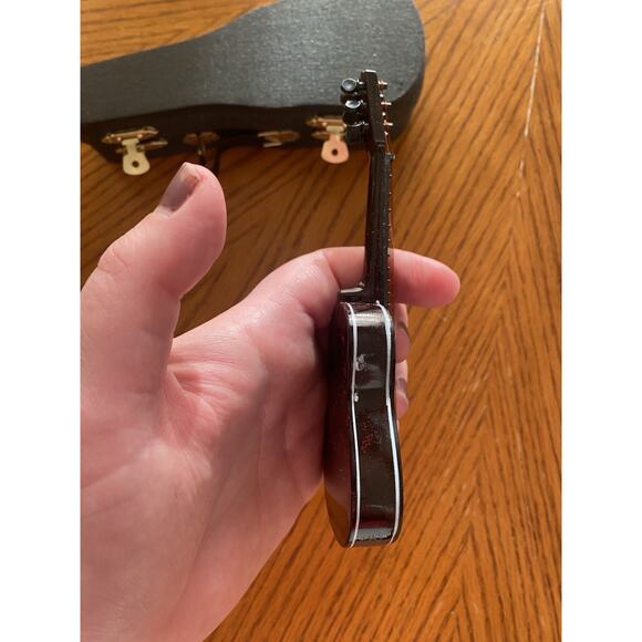 Guitar & Case & Stand Christmas Ornament Tree Nesting Decor Doll Miniature 7" - Picture 6 of 14